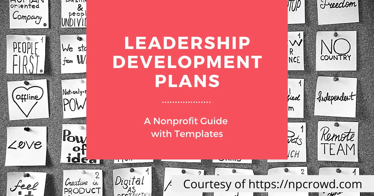 Nonprofit leadership development plans guide