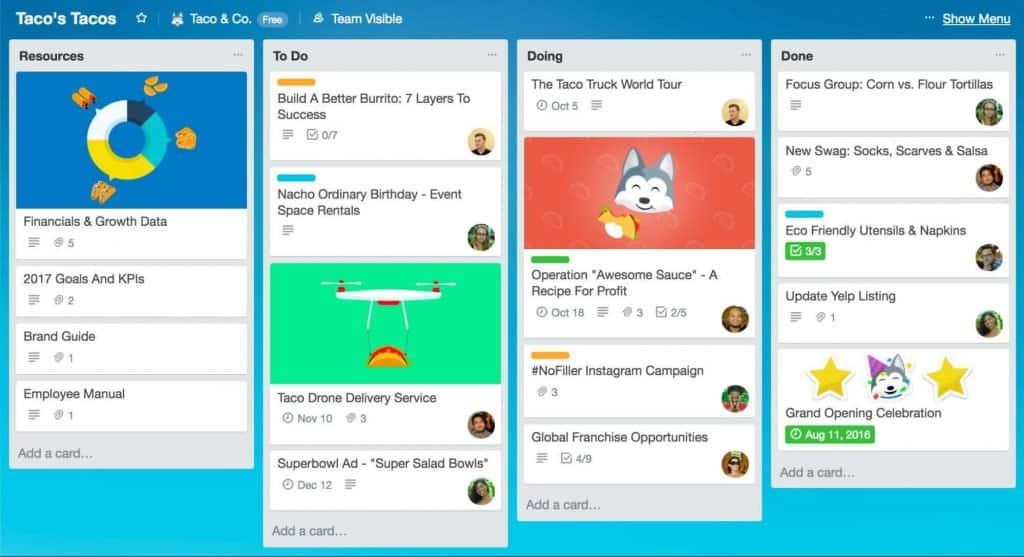 Trello - Best free project management tool for nonprofits