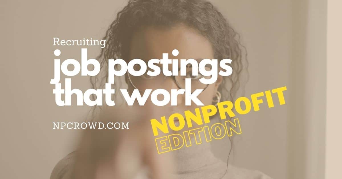 Nonprofit Job Postings That Work