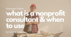 What is a nonprofit consultant and when to use them
