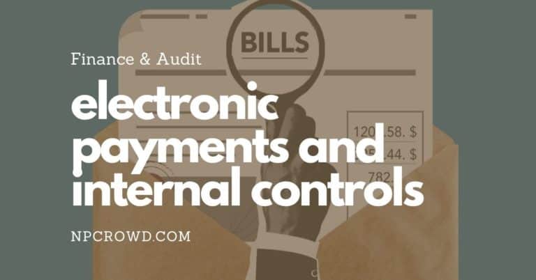 Nonprofit Internal Controls With Electronic Payments