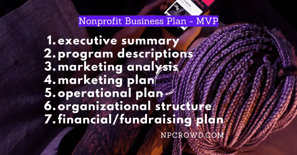 nonprofit business plan operations
