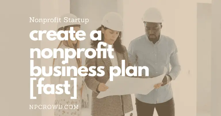 basics of a nonprofit plan - 2 women and a man in hardhats looking over plans