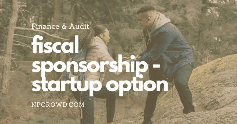 nonprofit fiscal sponsorship as a startup option