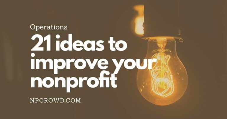 21 Ideas To Improve Your Nonprofit