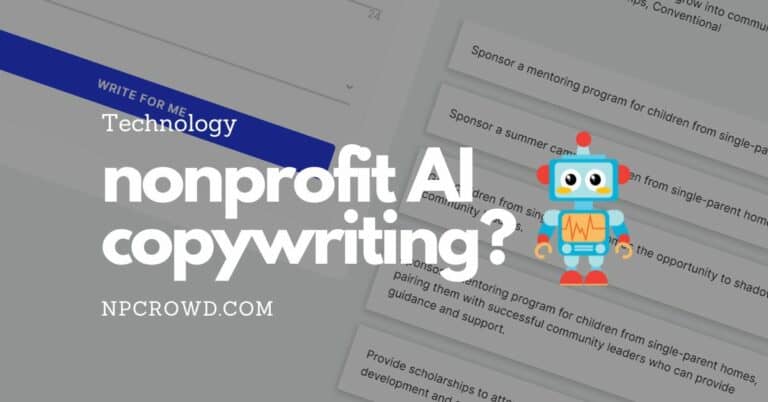 Nonprofits Can Benefit From Artificial Intelligence in Copywriting