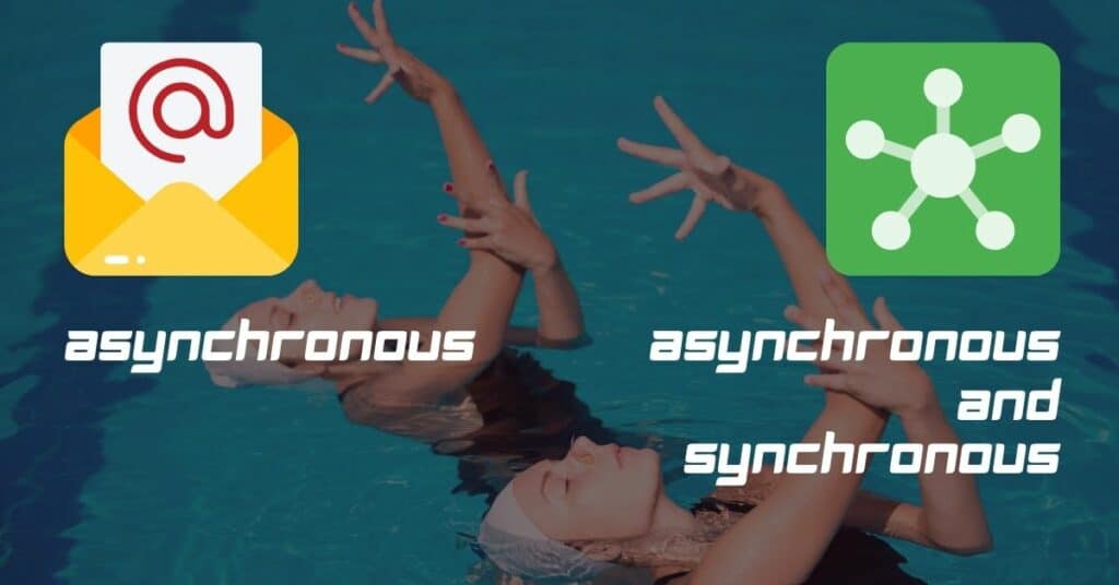 Email is asynchronous - Collaboration Hubs are synchronous and asynchronous