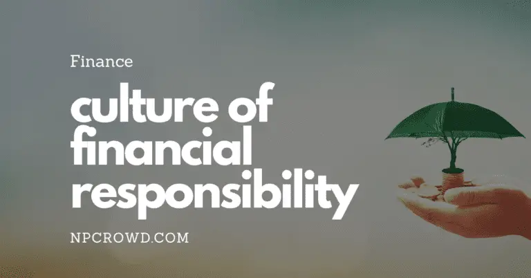 building culture - financial responsibility