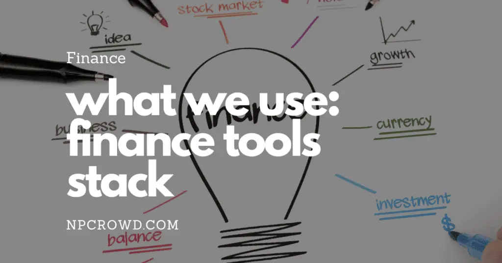 nonprofit finance tools stack - what we use
