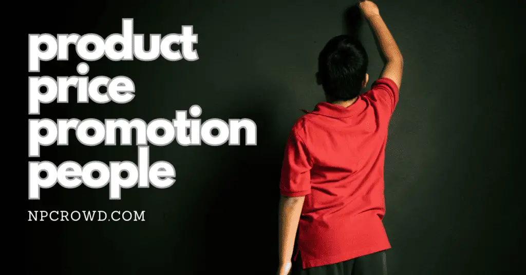 product price promotion and people for nonprofit marketing